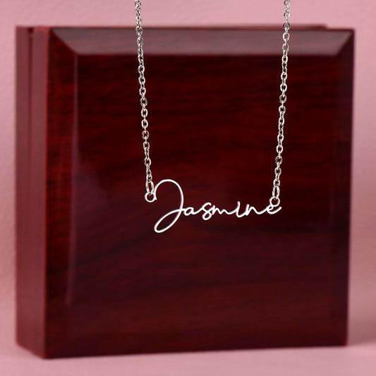 Custom Name Necklace - Signature font