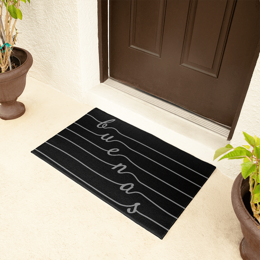 "Buenas" Welcome Mat