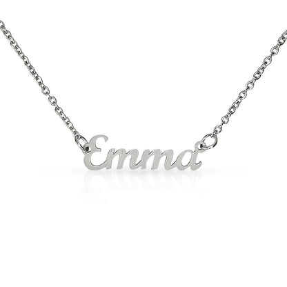 Custom Nameplate Necklace - Classic font