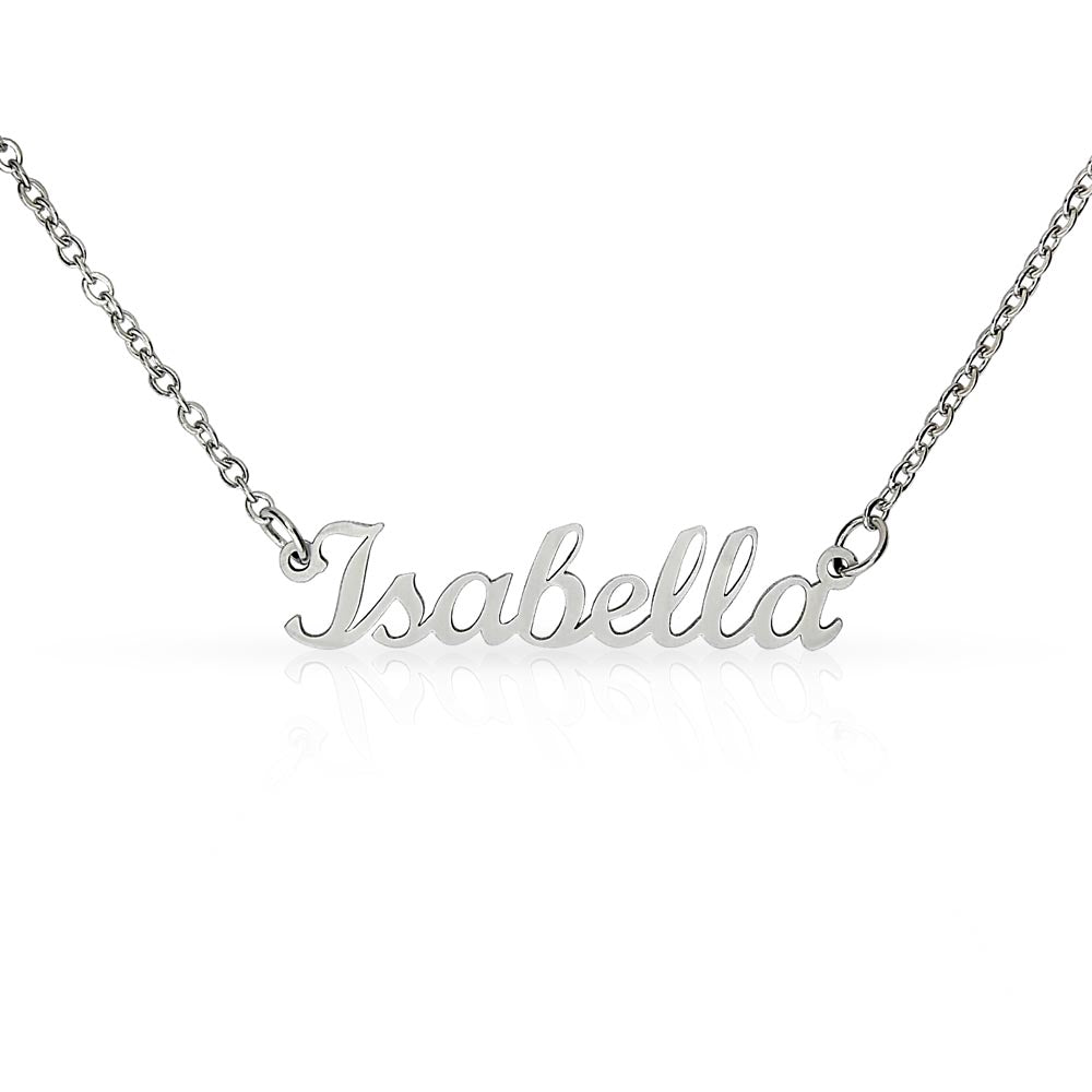 Custom Nameplate Necklace - Classic font