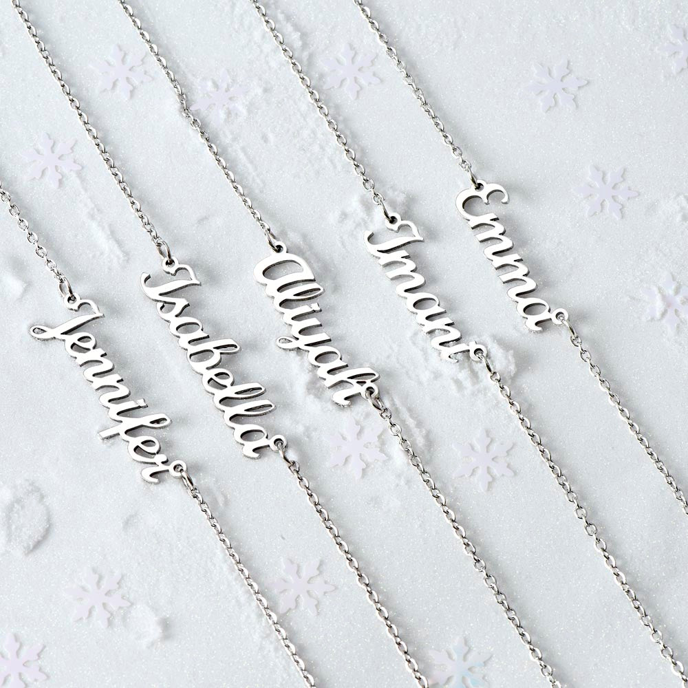 Custom Nameplate Necklace - Classic font