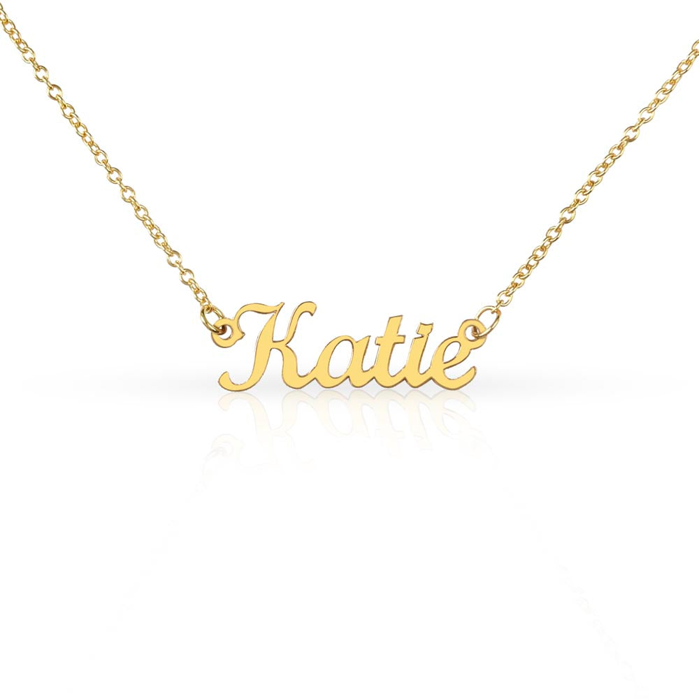 Custom Nameplate Necklace - Classic font