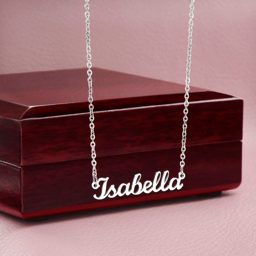 Custom Nameplate Necklace - Classic font